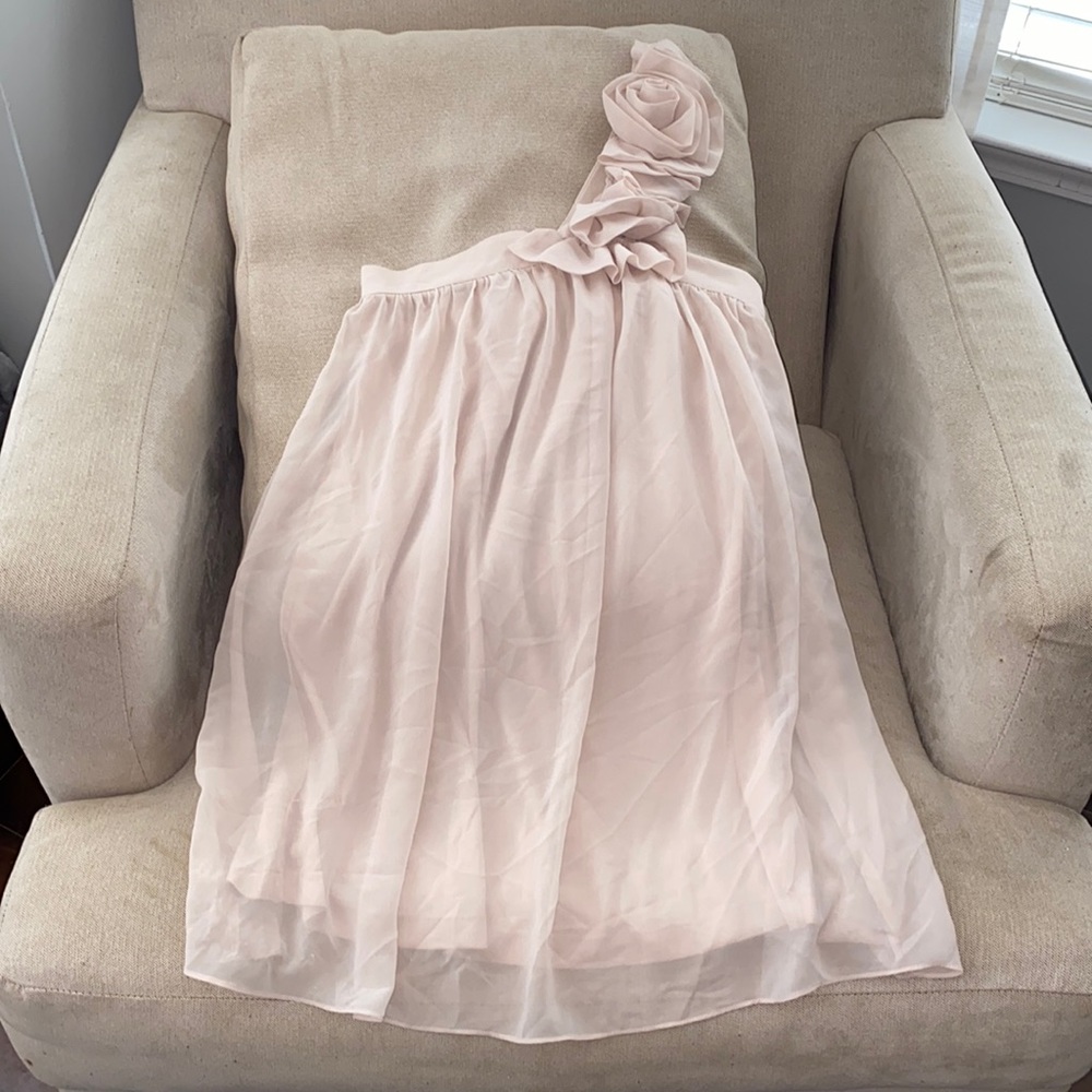 Anthropology Alythea Tan Lined Dress